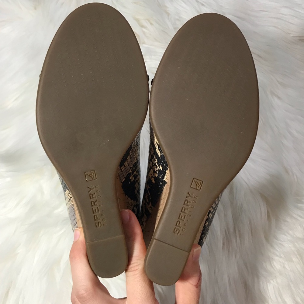 Sperry Python Platform Open Toe Shoes - image 6